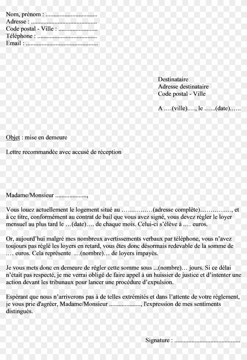 Lettre Resiliation Sofinco - Modèle Injonction De Payer Clipart