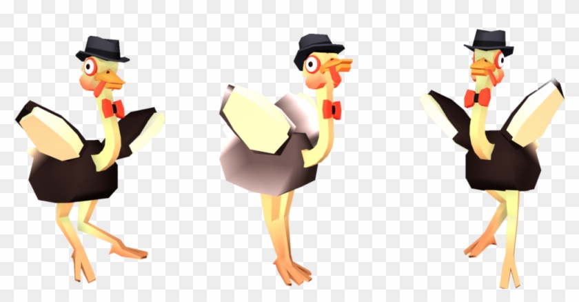 You Are An Ostrich Stumbled Into A Dancing Group - Cartoon Clipart #1920203