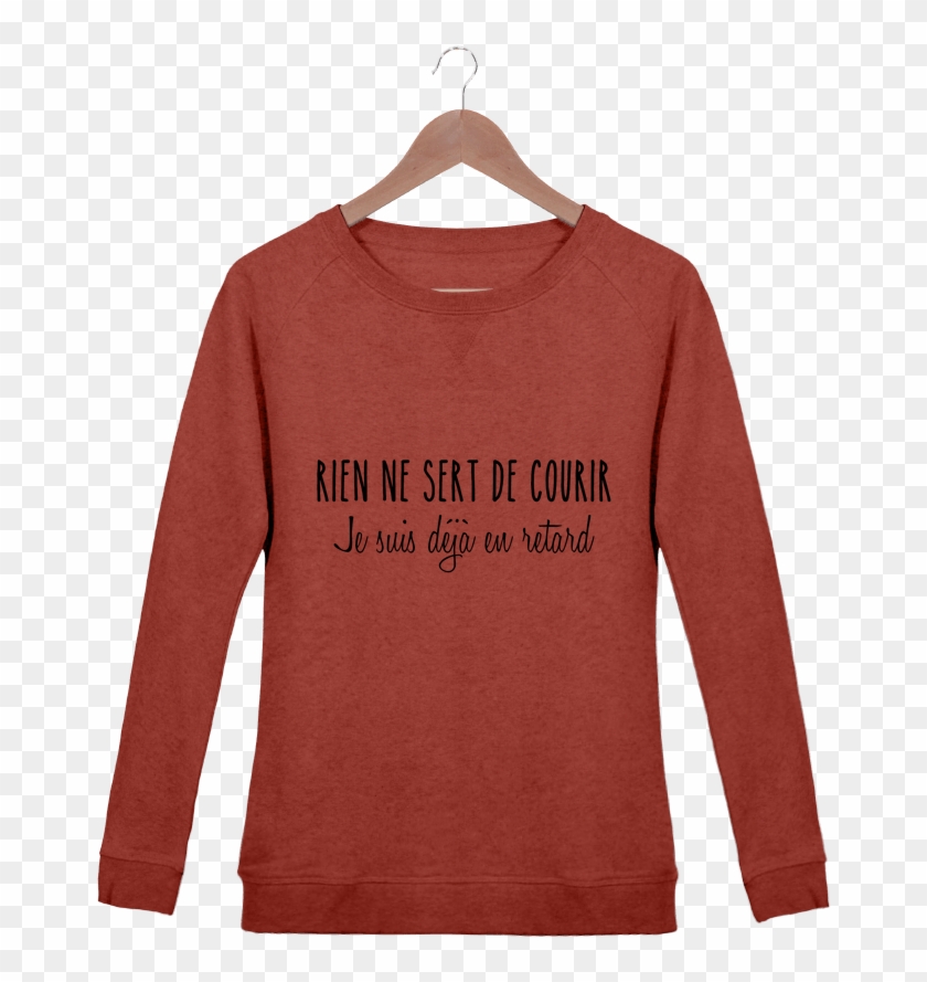 Sweat Shirt Femme Stella Trips Les Retardatairesa - Long-sleeved T-shirt Clipart