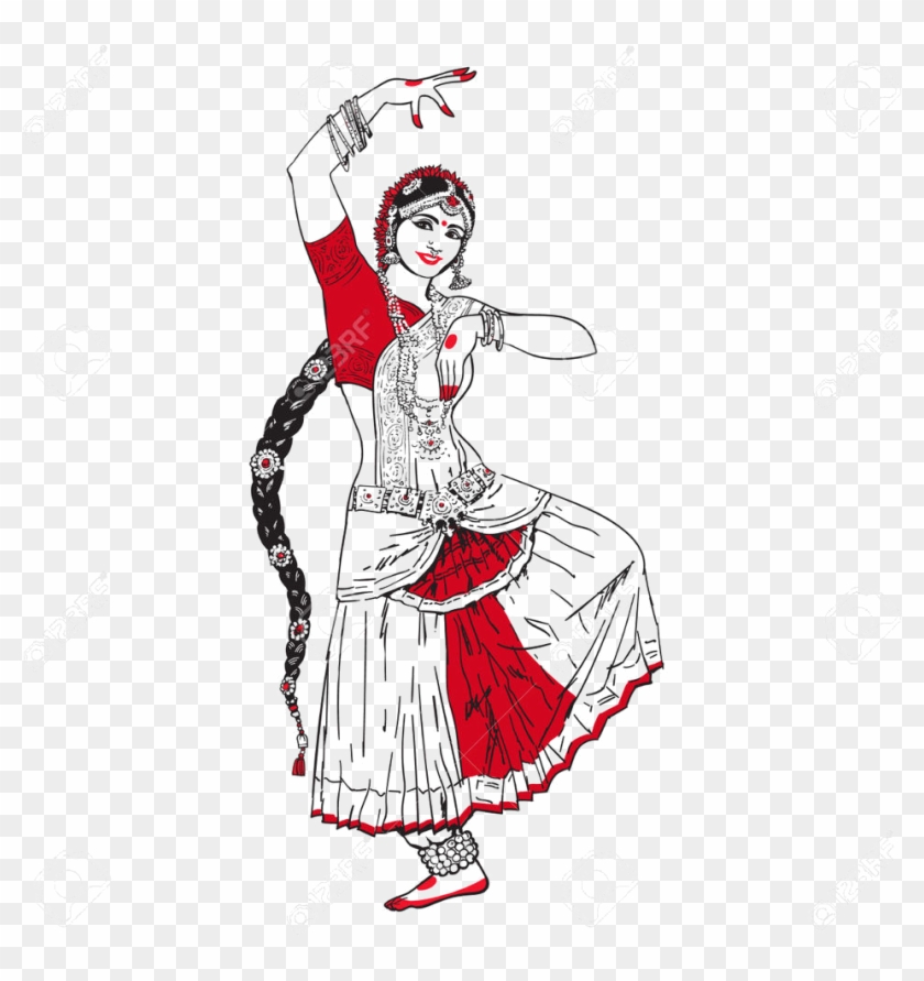 Odissi Dance Clipart - Dancing Girl - Png Download #1920597