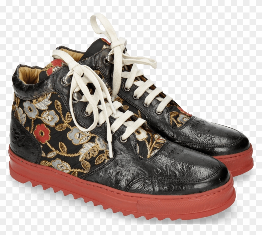 Ankle Boots Maxima 1 Ostrich Black Brocade Clipart #1921312