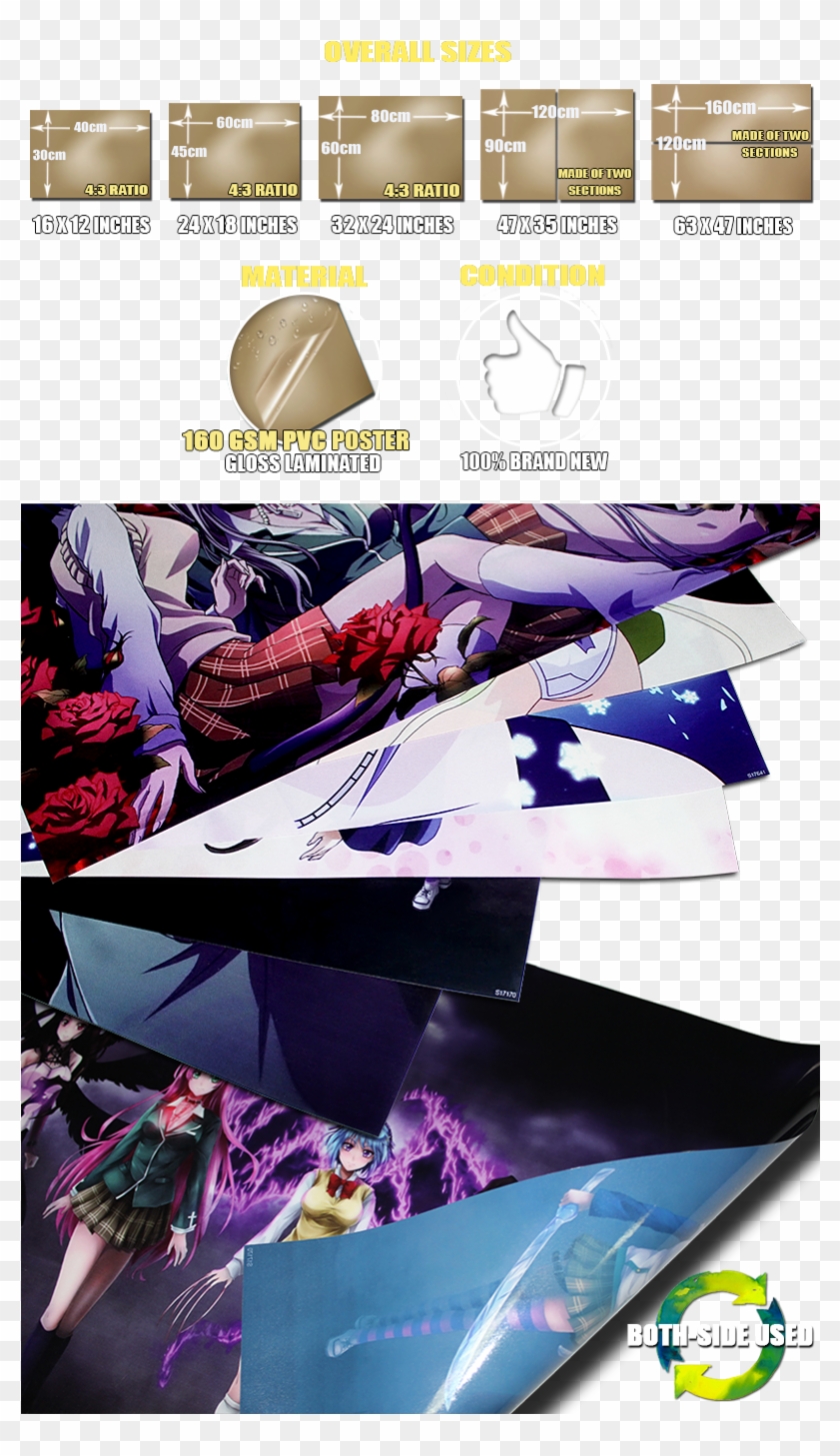 Rosario Vampire Anime Wall Print Poster Decor , Png Clipart