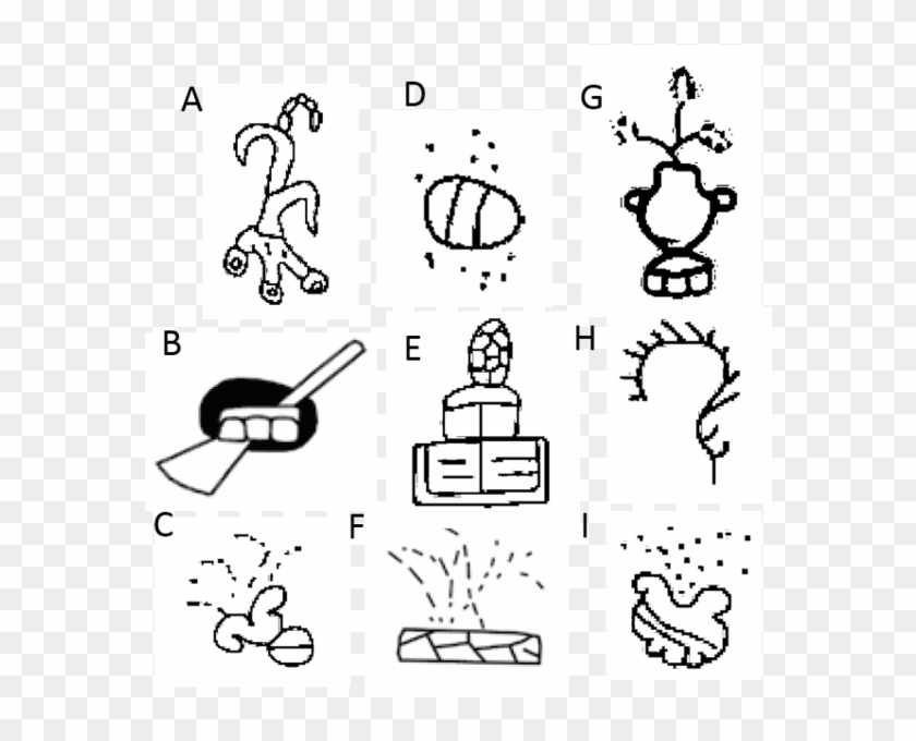 Field Topographic Properties Aztec Glyphs Codex Asunción Clipart #1921773