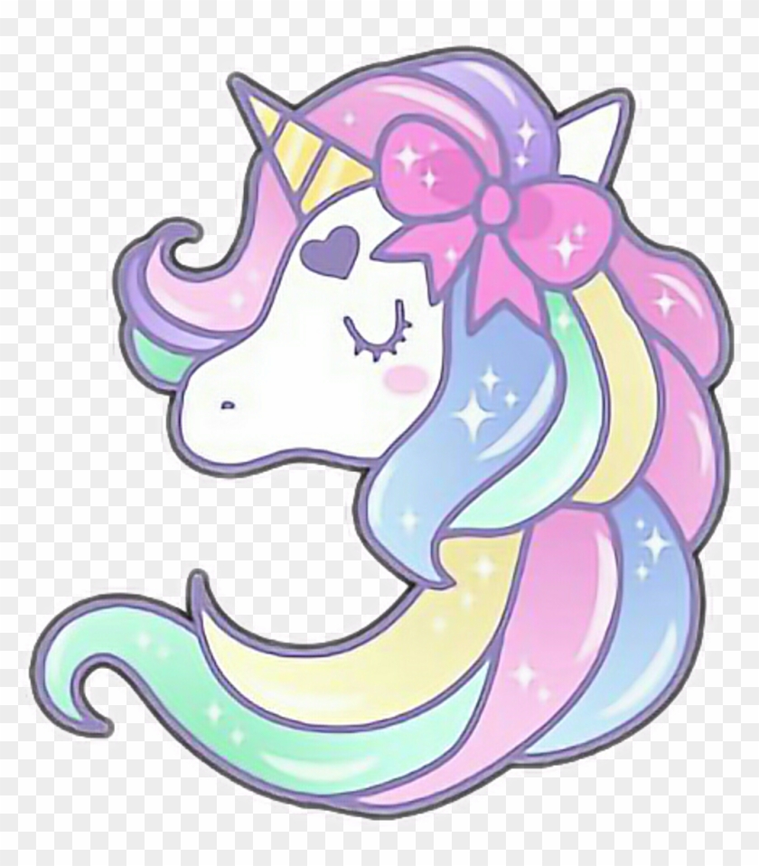Rainbow Cute Unicorn Clipart 1922142 Pikpng