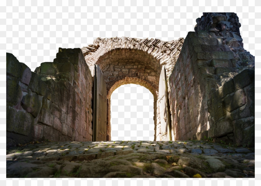 Castle, Wall, Goal, Arched Doorway, Wood Doors Clipart