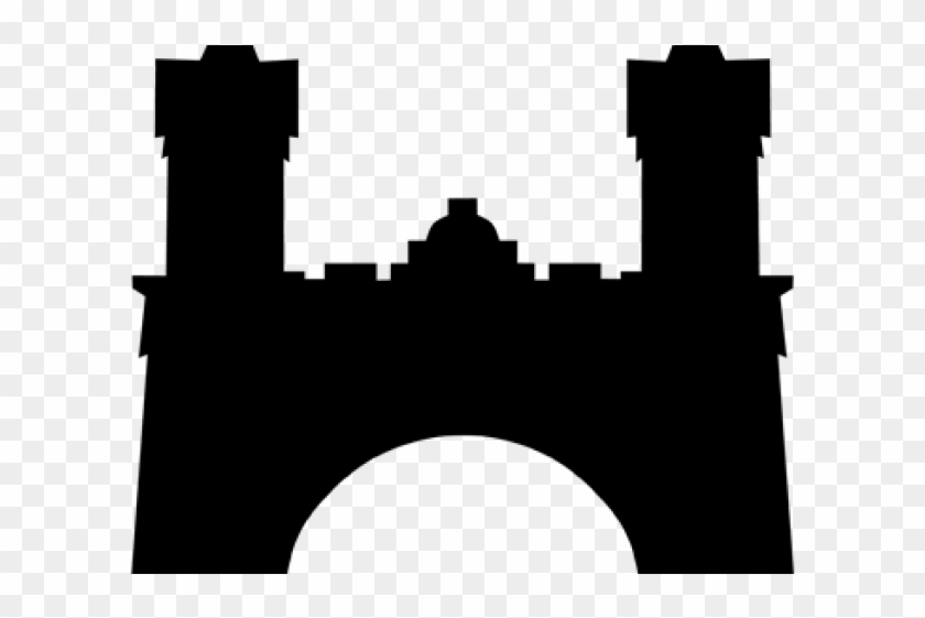 Wall Clipart Castle Entrance - Png Download