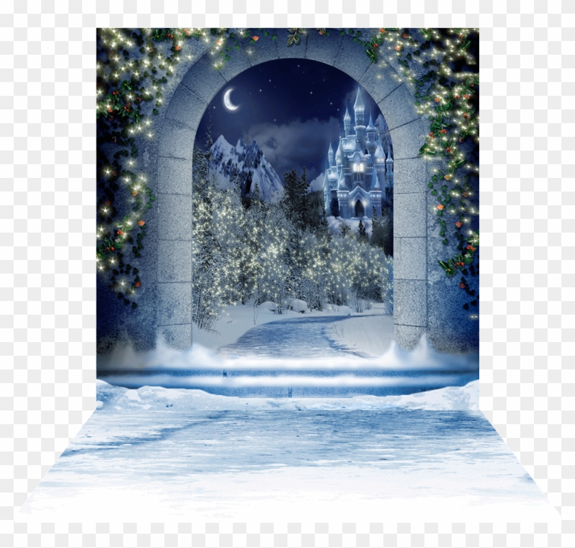 3 Dimensional View Of - Winter Castle Archway Clipart #1922507