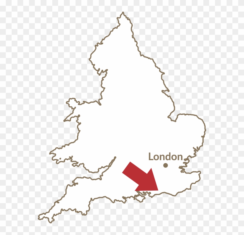 Glance Map - Gatwick Airport Map Of England Clipart #1922572