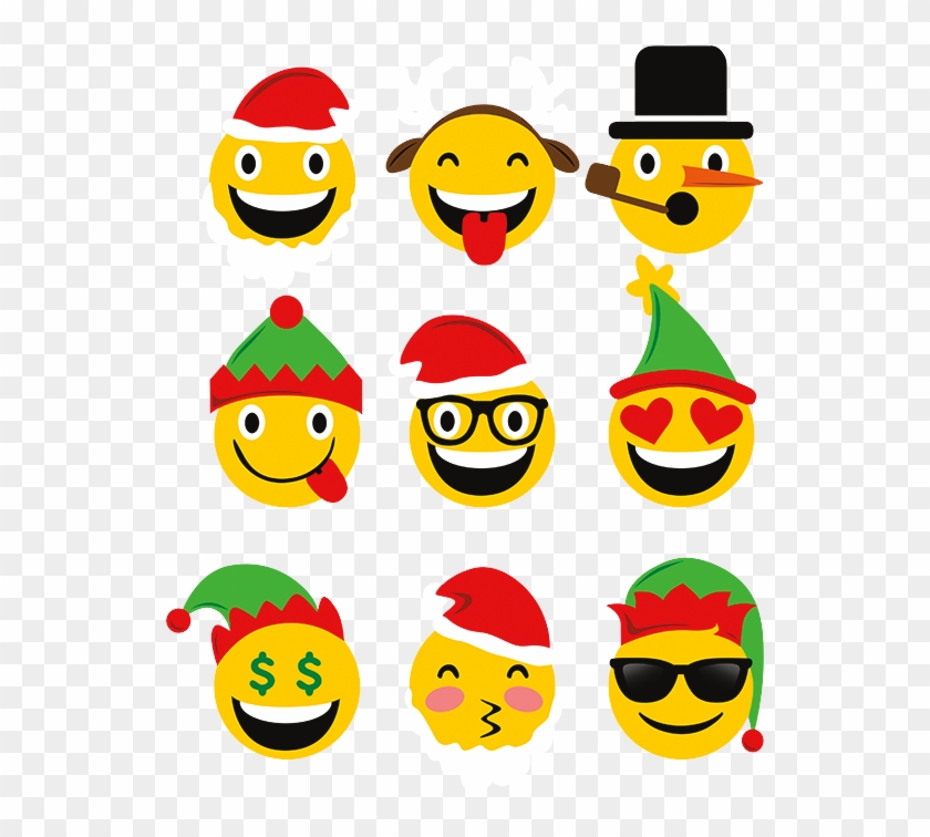 Christmas emojis set royalty free vector image Christmas Emojis Clipart (#1923067) - PikPng