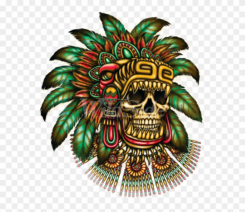 Aztec Skull Warrior Clipart