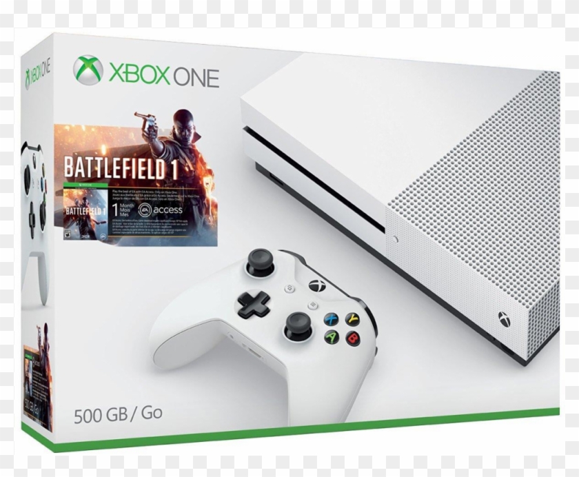 10 Pcs Xbox One S 500gb Console Battlefield 1 Bundle - Xbox One S Battlefield Bundle Clipart #1923756