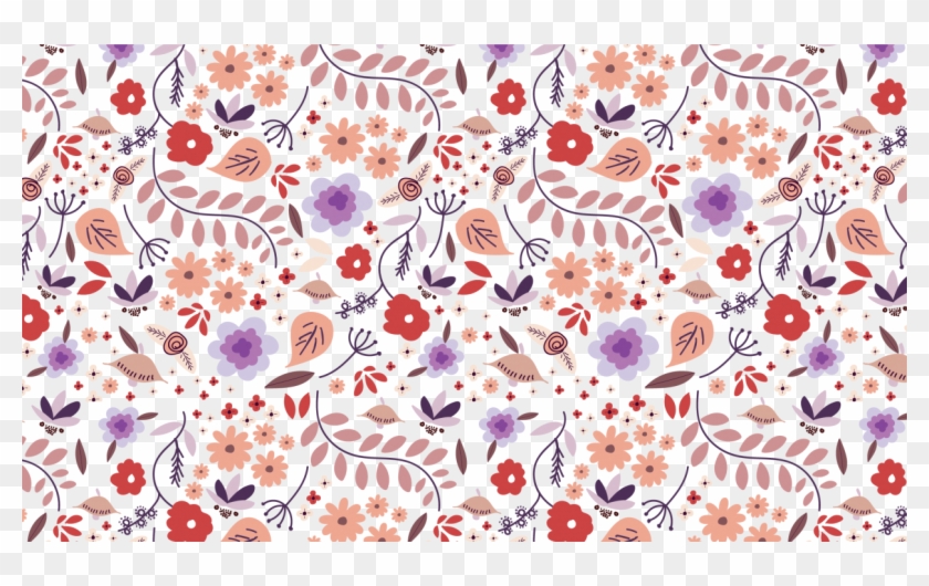 Pastel Flowers - Wallpaper Clipart