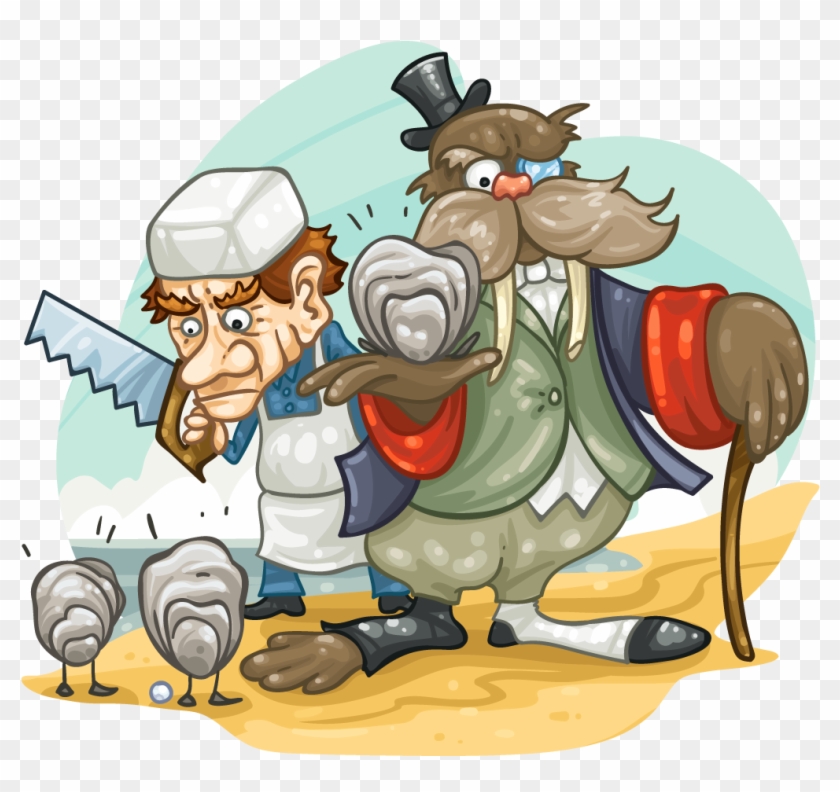 The Walrus And The Carpenter - Cartoon Clipart #1923893