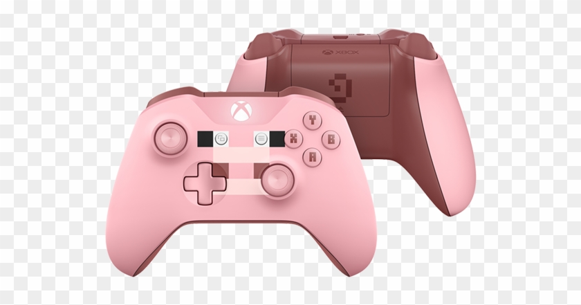 Xbox Wireless Controller Minecraft Pig Limited Edition - Xbox One Pig Controller Clipart #1923939