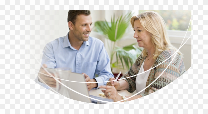 Image Of Man And Woman In Business Attire - Conversation Clipart #1923941