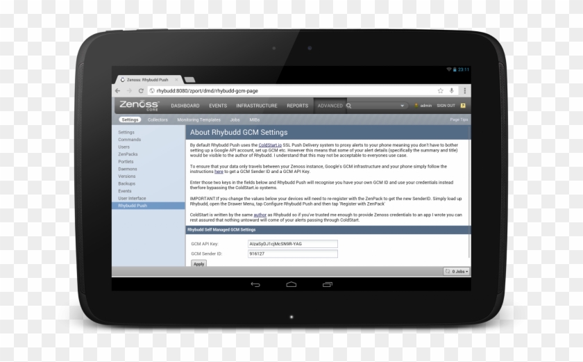 Rhybudd Tablet Push Server - Mobile Device Clipart #1924184