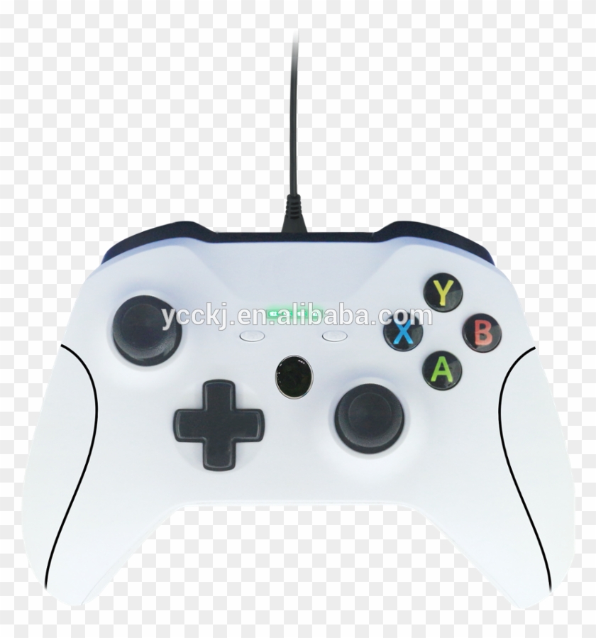 White Wired Controller For Xbox One/one S/pc Game Console - Powera Xbox One Controller Wired White Clipart #1924509