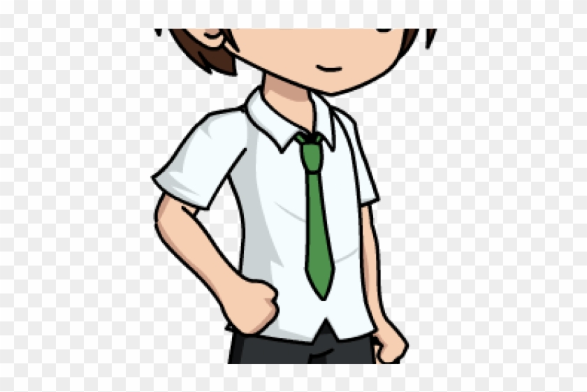 Anime Boy Clipart School - Png Download