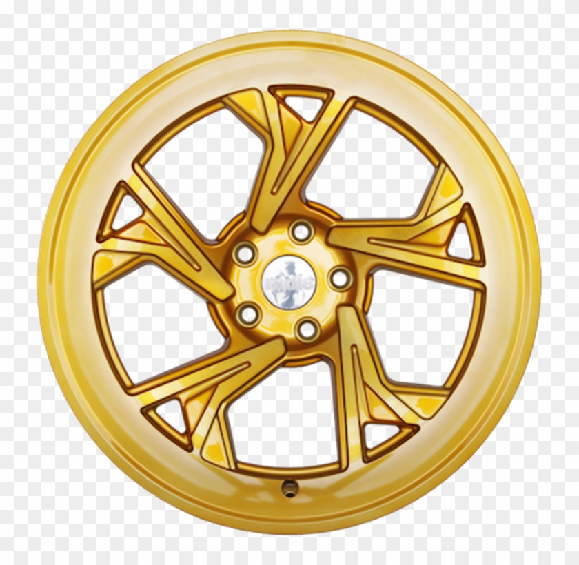 Gold Brush - Gold Rims Png Clipart