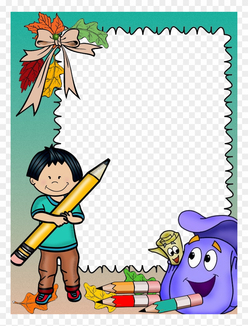 Para Niños Music Border, School Border, School Frame, - School Clipart