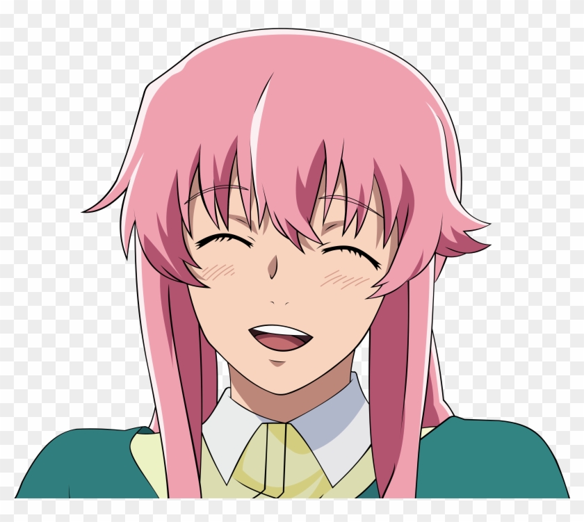Download Png - Yuno Gasai Happy Png Clipart
