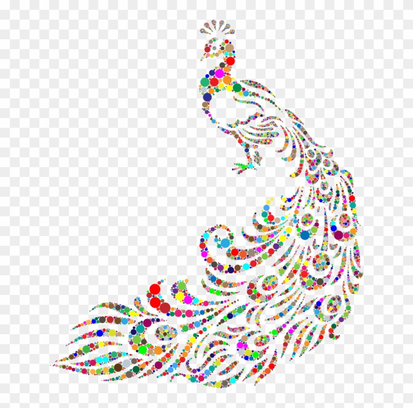 Wall Decal Paper Sticker - Peacock Feather Black And White Clipart #1925942