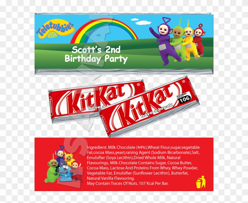 Teletubbies Kitkat Wrappers - Kit Kat Clipart #1925982