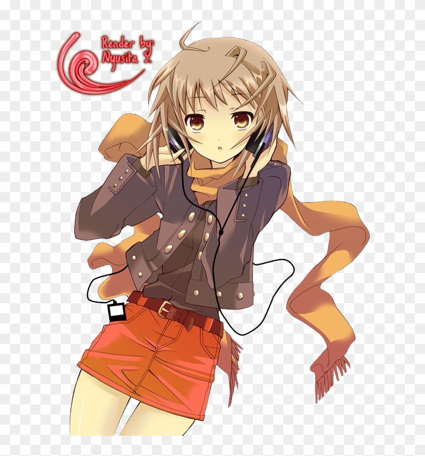 Anime Girls With Headphones 300 X 300 , Png Download - Anime Girls With Headphones 300 X 300 Clipart #1926568