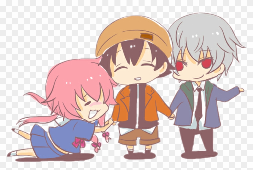 #anime #chibi #cute #yuki #amano #yuno #gasai #akise - Yuki Chibi Mirai Nikki Clipart #1926795