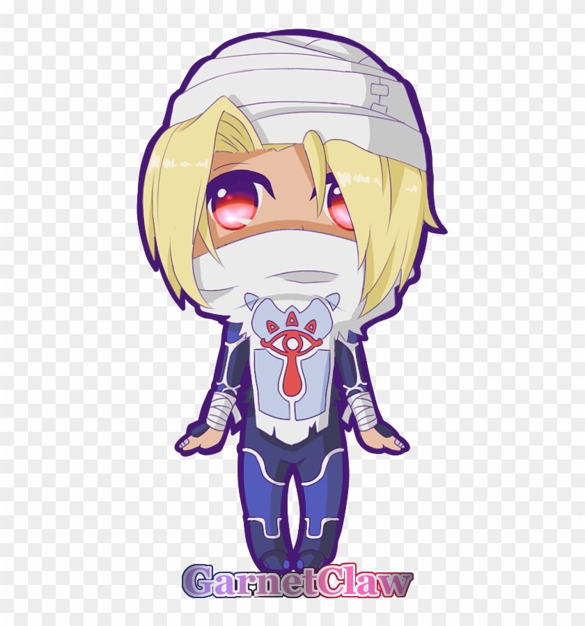 Sheik Chibi - Legend Of Zelda Sheik Chibi Clipart #1926978