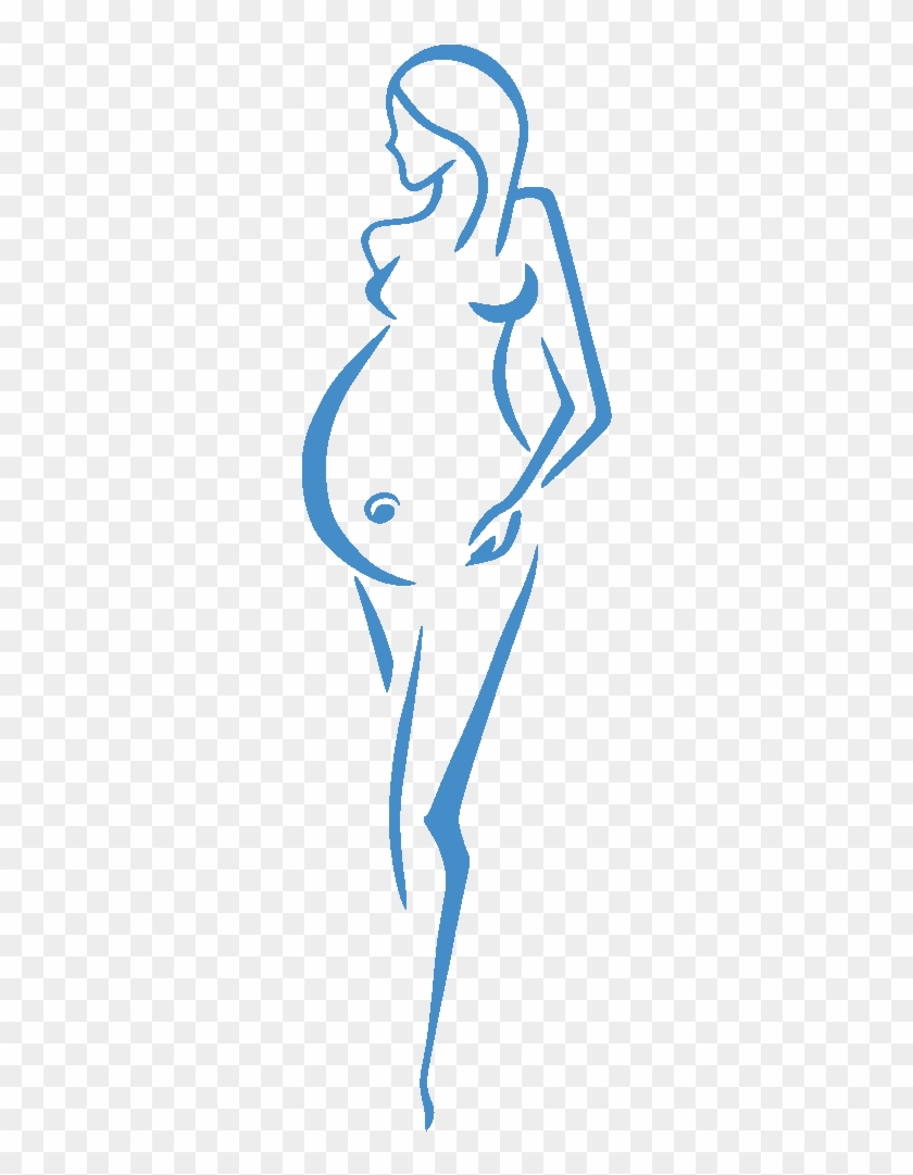 Pregnant Silhouette - Does A Medical Abortion Work Clipart #1927078