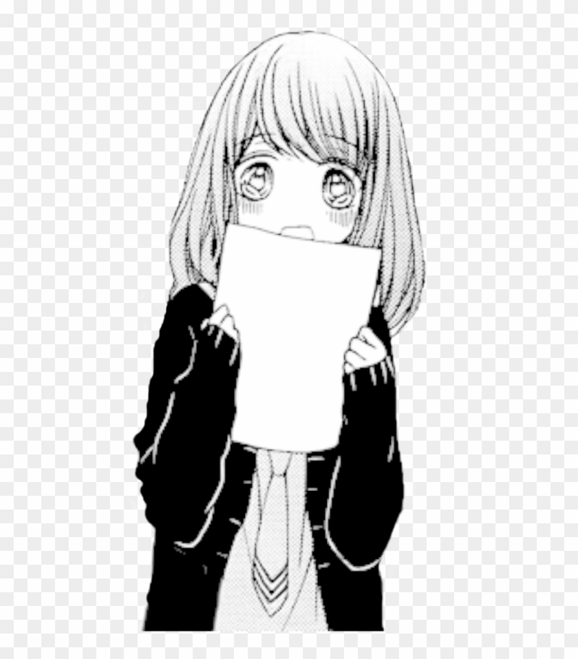 Anime Png Black And White Transparent Anime Black And Clipart #1927147