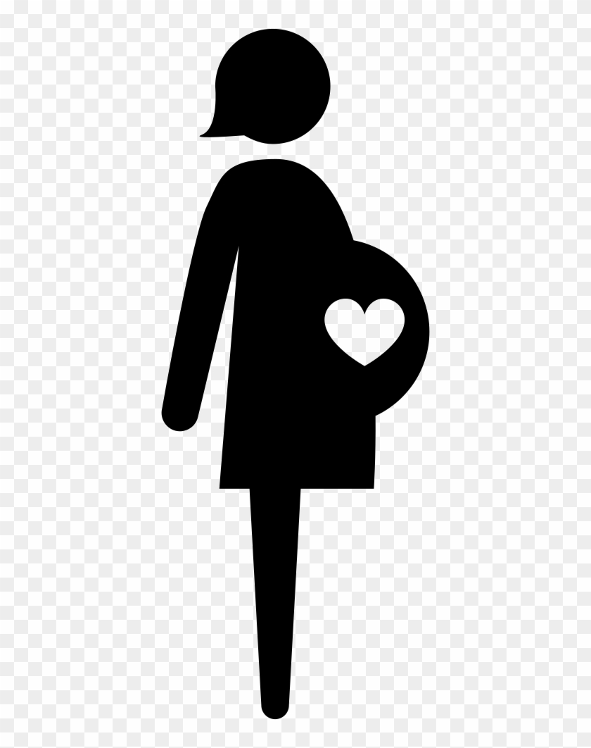 Png File - Pregnant Woman Icon Vector Png Clipart #1927451