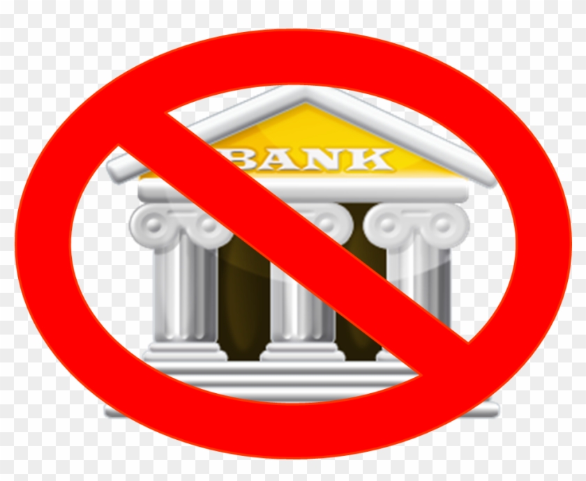 Banking Without A Bank - No Bank Icon Png Clipart