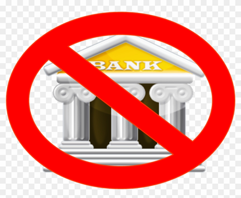 Banking Without A Bank - No Bank Icon Png Clipart #1927453