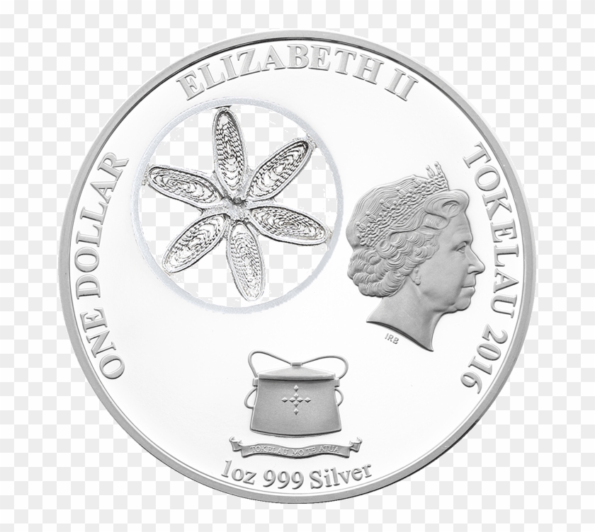 Snowflake 1oz Silver Filigree Coin Tokelau 2016 Ob - Fort Mchenry National Monument And Historic Shrine Clipart