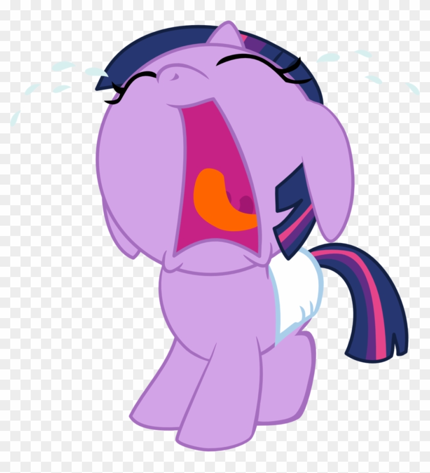 Mighty355, Baby, Baby Pony, Base, Crying, Cute, Diaper, - Baby Twilight Sparkle Crying Clipart #1927718