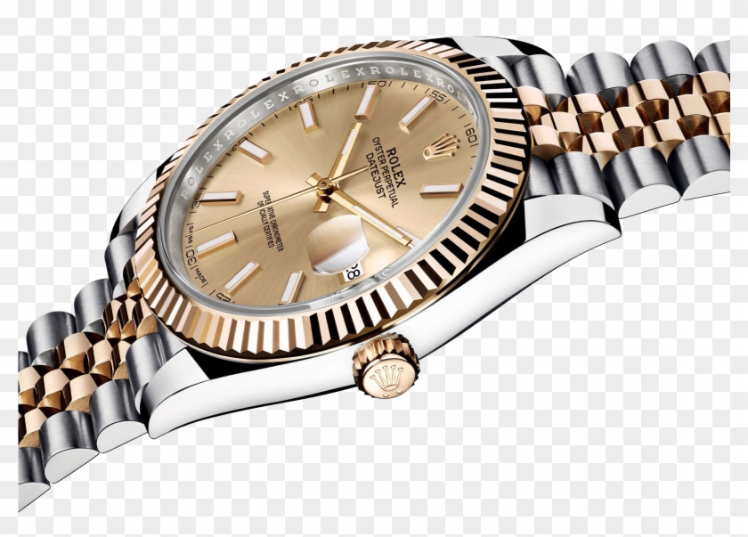 Datejust Gold Watch Rolex Table Male Automatic Clipart - Movimento 3235 - Png Download