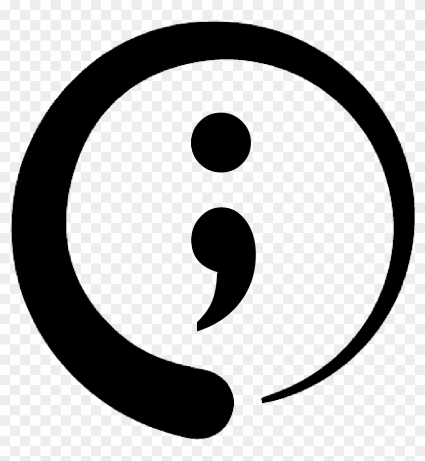 Enzo Symbol With Inside Com - Semi Colon Symbol Clipart #1928108