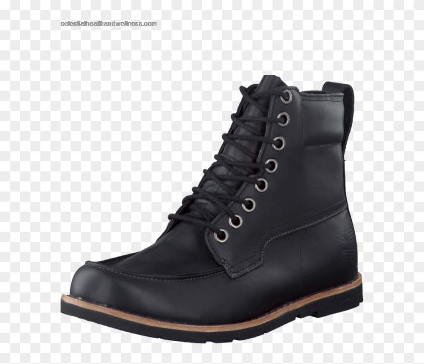 Men's Timberland 5064a Ek Rugged Moc Toe Boot Black - Shoe Clipart