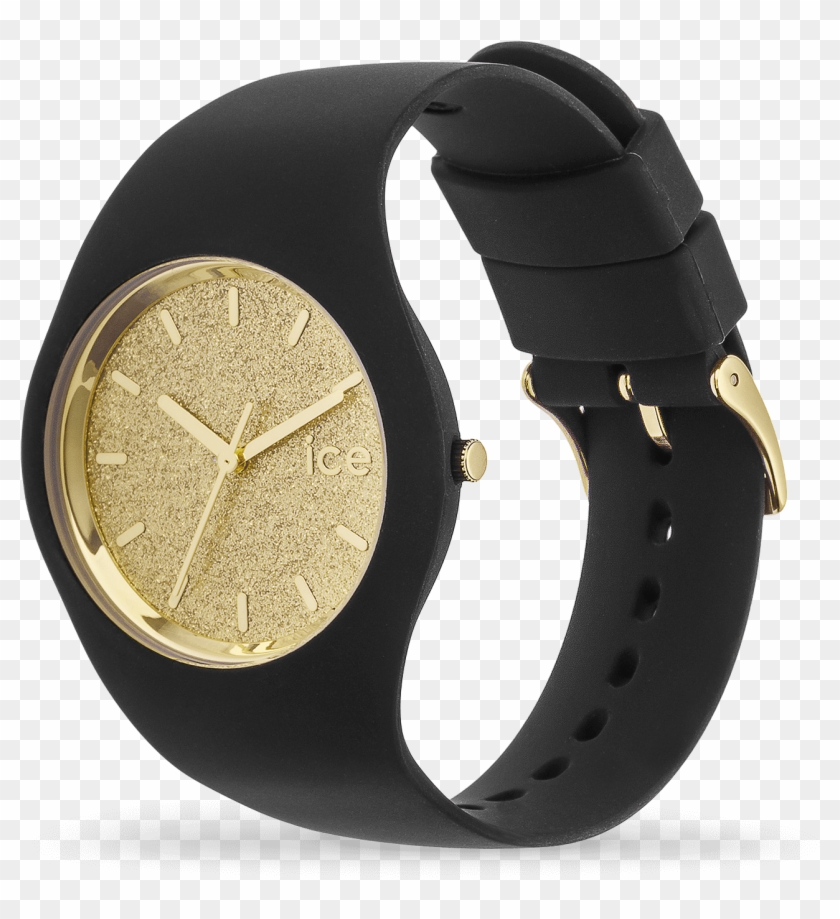 Ice Watch Glitter Black Rose Gold , Clipart