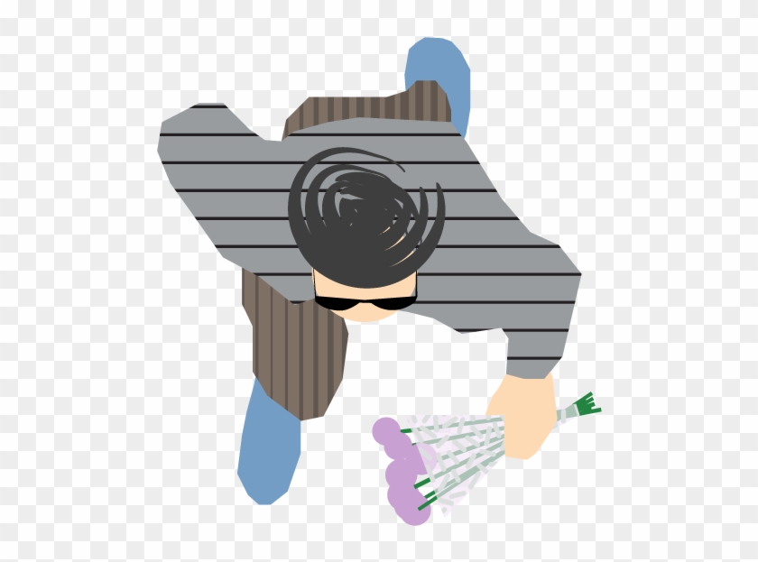 Archifunky People Top View, Rendered Plans, Cartoon - Cartoon Clipart #1928345