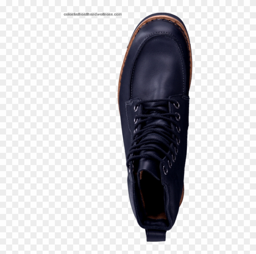 Men's Timberland 5064a Ek Rugged Moc Toe Boot Black - Leather Clipart