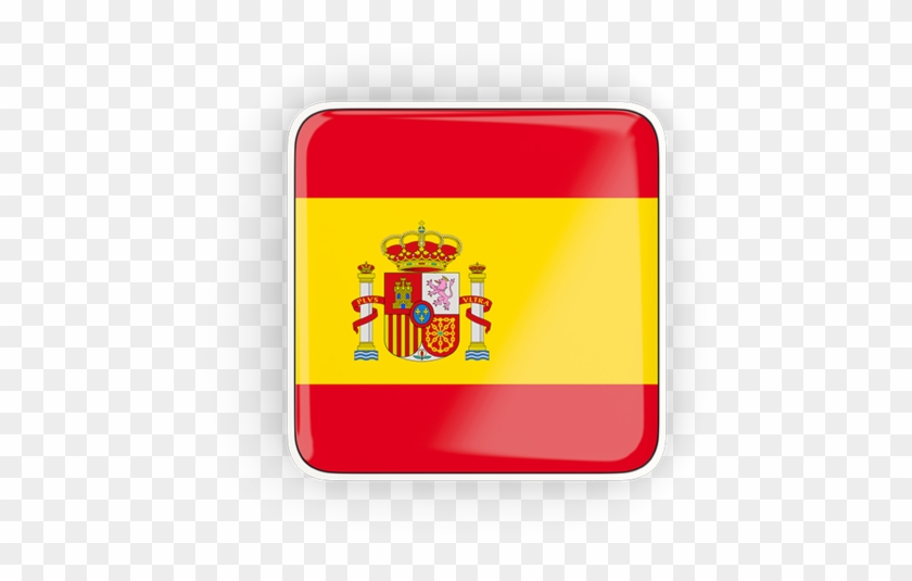 Illustration Of Flag Of Spain - Spain Flag Square Png Clipart #1928872
