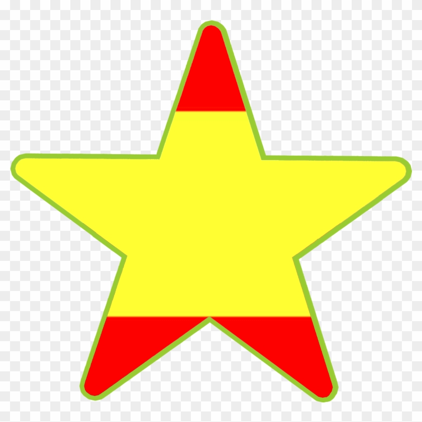 Connections Star Languages Spanish Flag Clipart