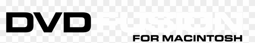 Dvd Fusion For Macintosh Logo Black And White Clipart #1929250