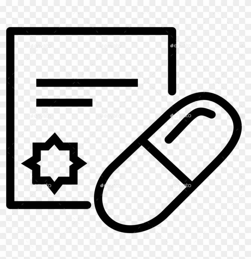 20 Medicine Drugs Pills Line Icon Clipart #1929273