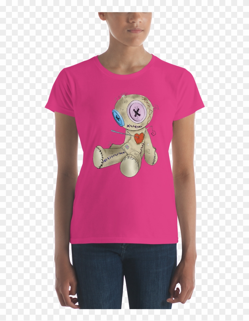 Women's Short Sleeve Voodoo Doll T-shirt Clipart #1929294