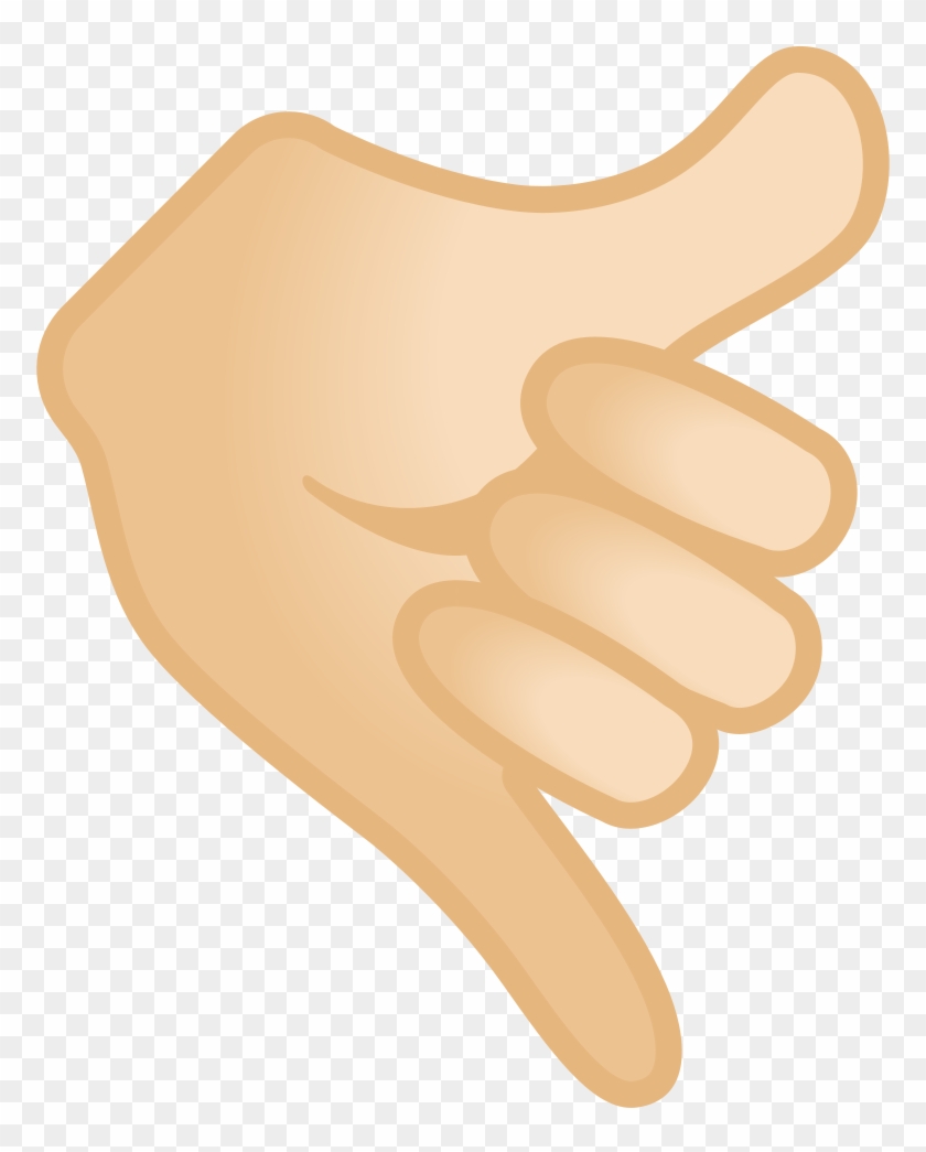Call Me Hand Light Skin Tone Icon Clipart #1930016