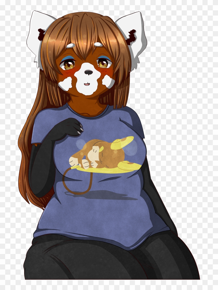 Drawn Red Panda Chubby Clipart #1930414